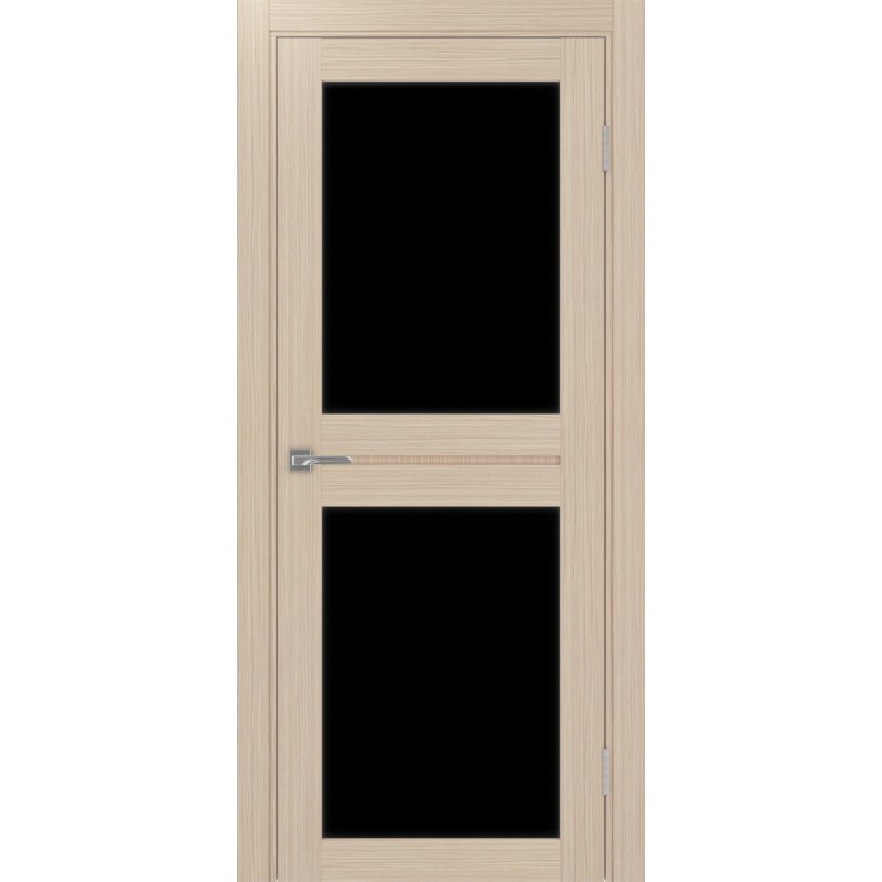 Межкомнатная дверь Турин 520.212, цвет дуб беленый FL, заполнение LACчерный, размер 200*80 см.
