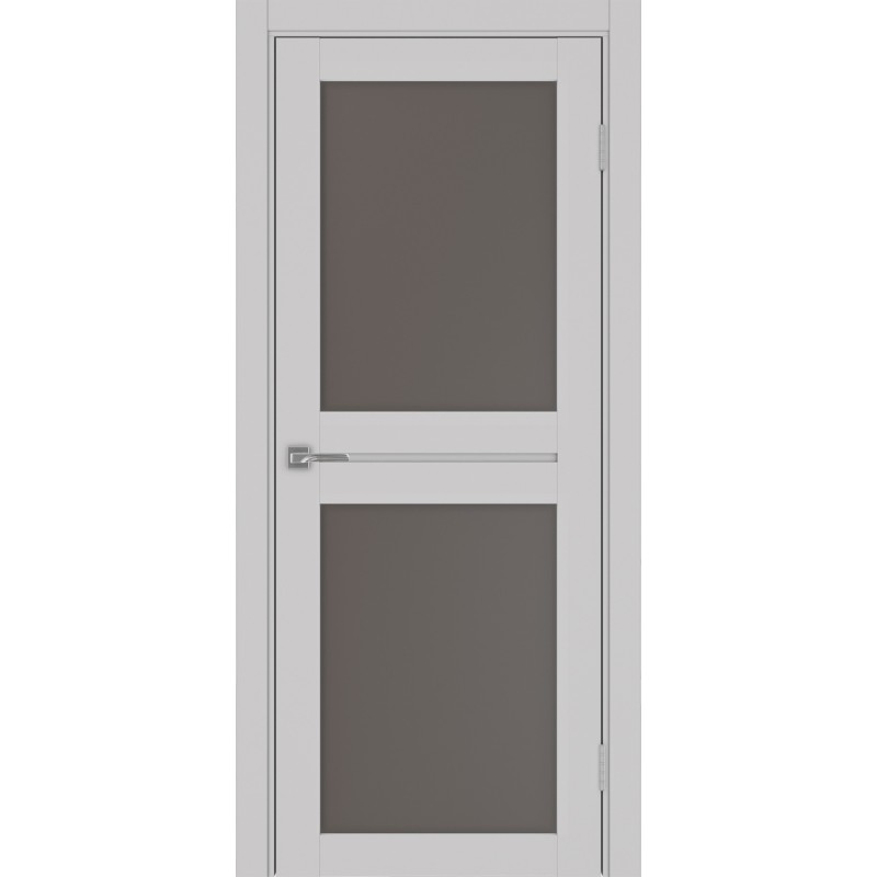 Межкомнатная дверь Турин 520.212, цвет пепельный, заполнение Бронза матовое, размер 200*80 см.