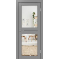 Турин 520.212, цвет серый, заполнение Зеркало/Зеркало, размер 200*80 см.