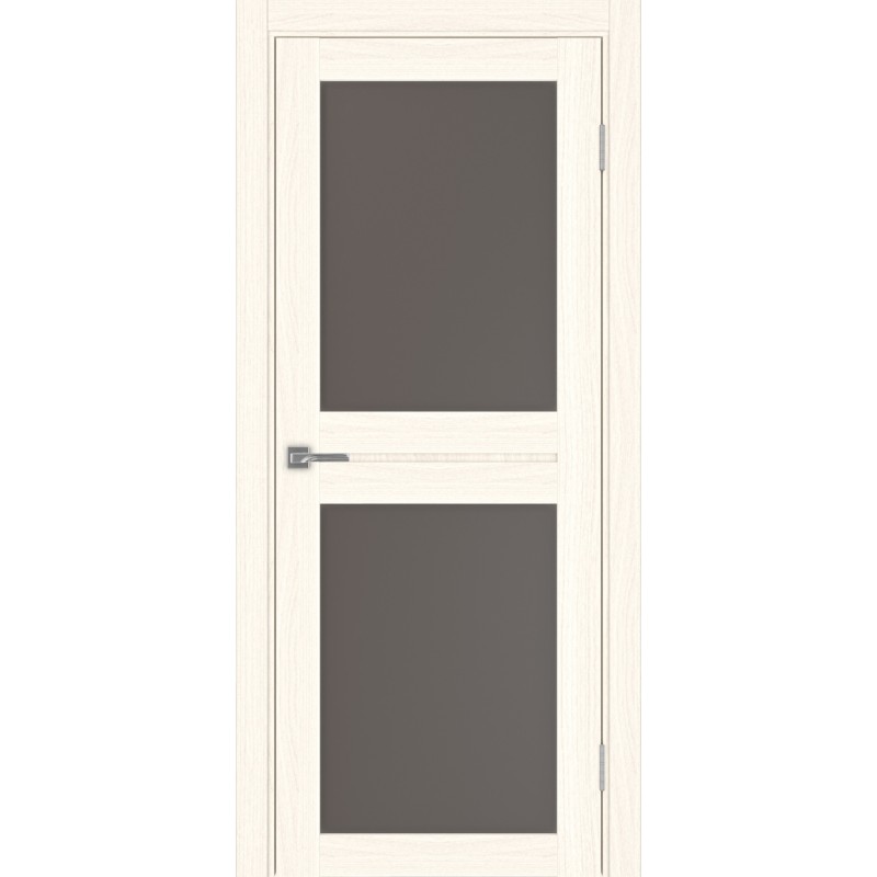 Межкомнатная дверь Турин 520.212, цвет ясень светлый, заполнение Бронза матовое, размер 200*80 см.