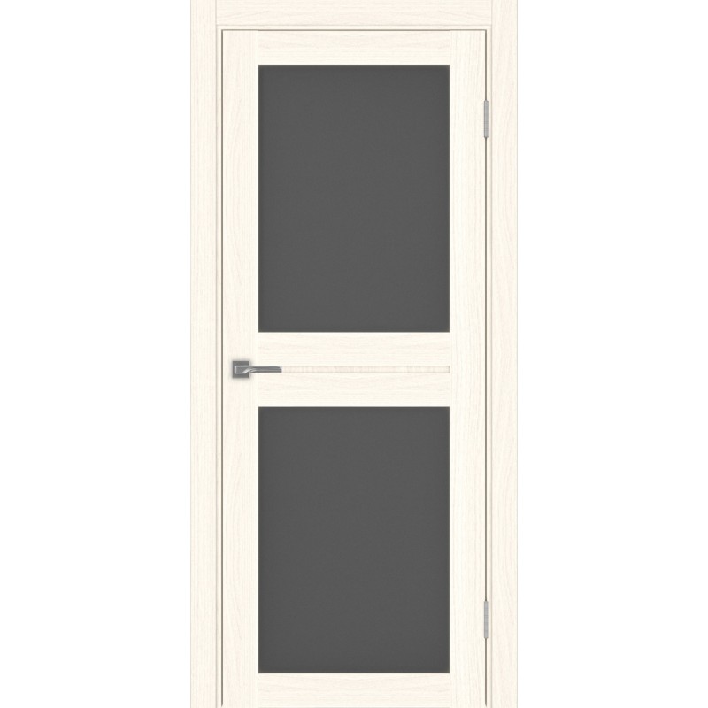 Межкомнатная дверь Турин 520.212, цвет ясень светлый, заполнение Графит матовое, размер 200*80 см.