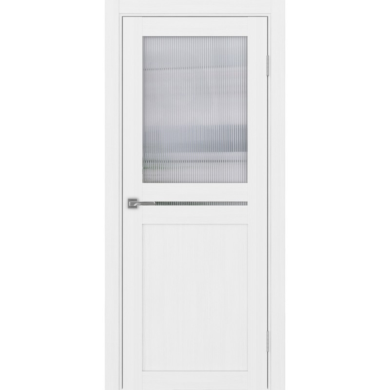 Межкомнатная дверь Турин 520.221, цвет белый лёд, заполнение Мору, размер 200*80 см.