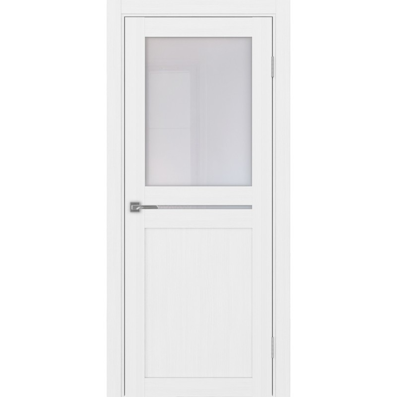 Межкомнатная дверь Турин 520.221, цвет Белый лёд, стекло Прозрачное, размер 80*200 см.