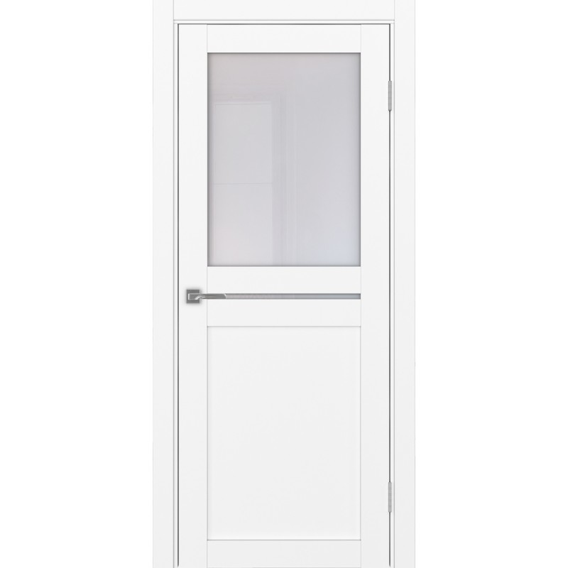 Межкомнатная дверь Турин 520.221, цвет белый снежный, заполнение Прозрачное, размер 200*80 см.