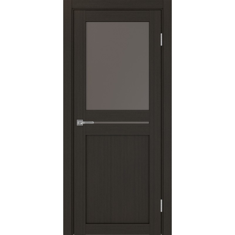 Межкомнатная дверь Турин 520.221, цвет венге FL, заполнение Бронза матовое, размер 200*80 см.