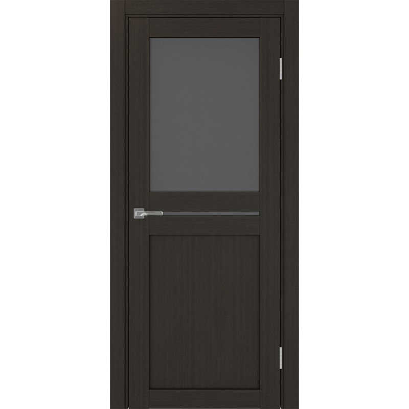 Межкомнатная дверь Турин 520.221, цвет венге FL, заполнение Графит матовое, размер 200*80 см.