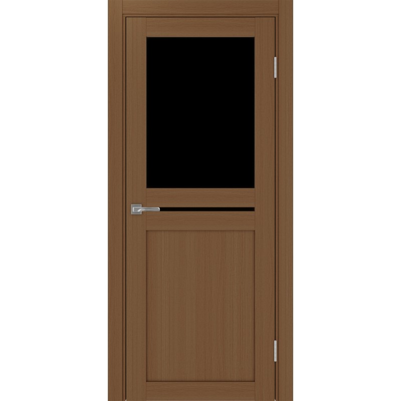 Межкомнатная дверь Турин 520.221, цвет орех NL, заполнение LACчерный, размер 200*80 см.