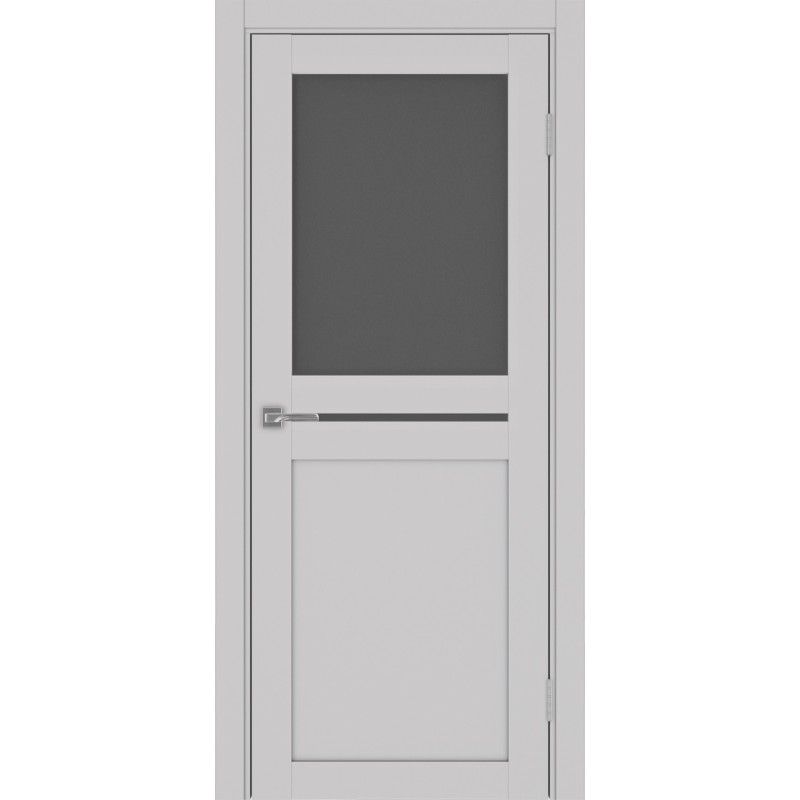 Межкомнатная дверь Турин 520.221, цвет пепельный, заполнение Графит матовое, размер 200*80 см.