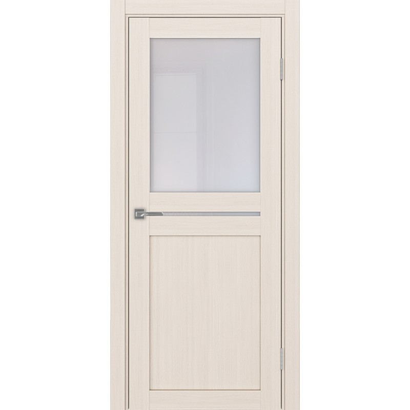 Межкомнатная дверь Турин 520.221, цвет ясень перламутровый, заполнение Прозрачное, размер 200*80 см.