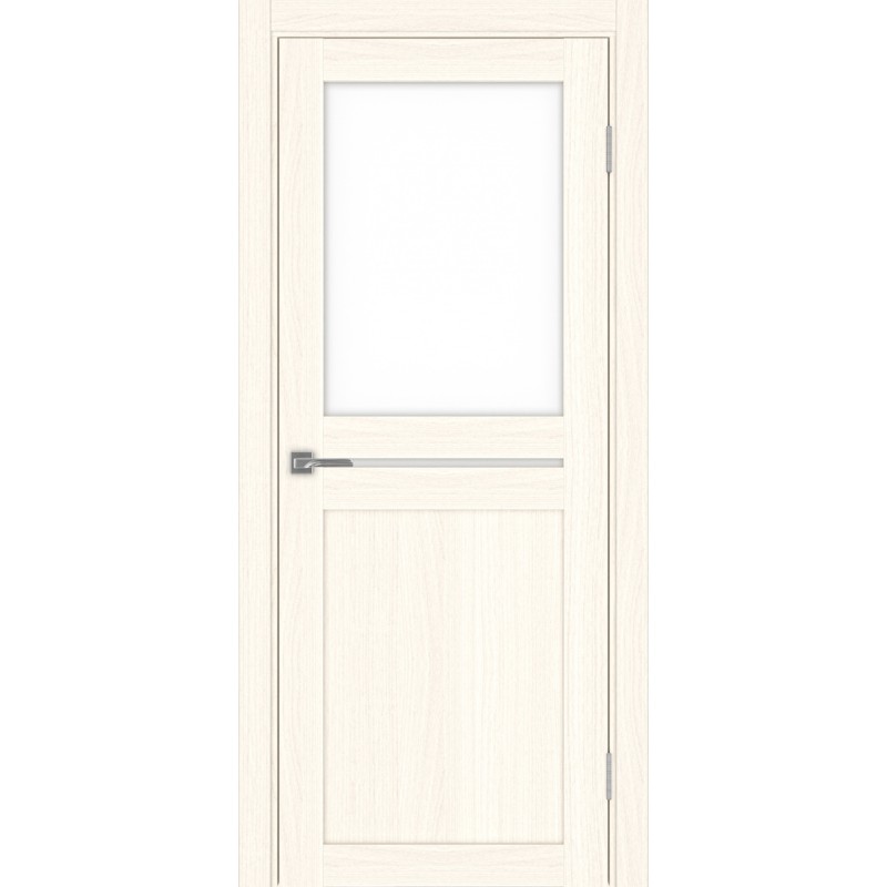 Межкомнатная дверь Турин 520.221, цвет ясень светлый, заполнение LACбелый, размер 200*80 см.