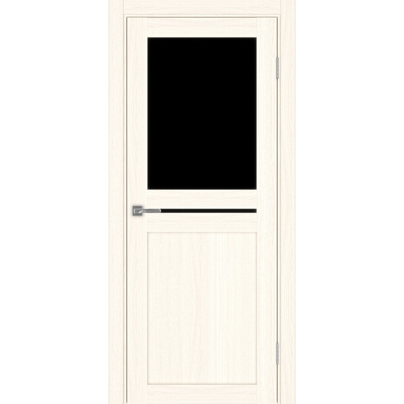 Межкомнатная дверь Турин 520.221, цвет ясень светлый, заполнение LACчерный, размер 200*80 см.