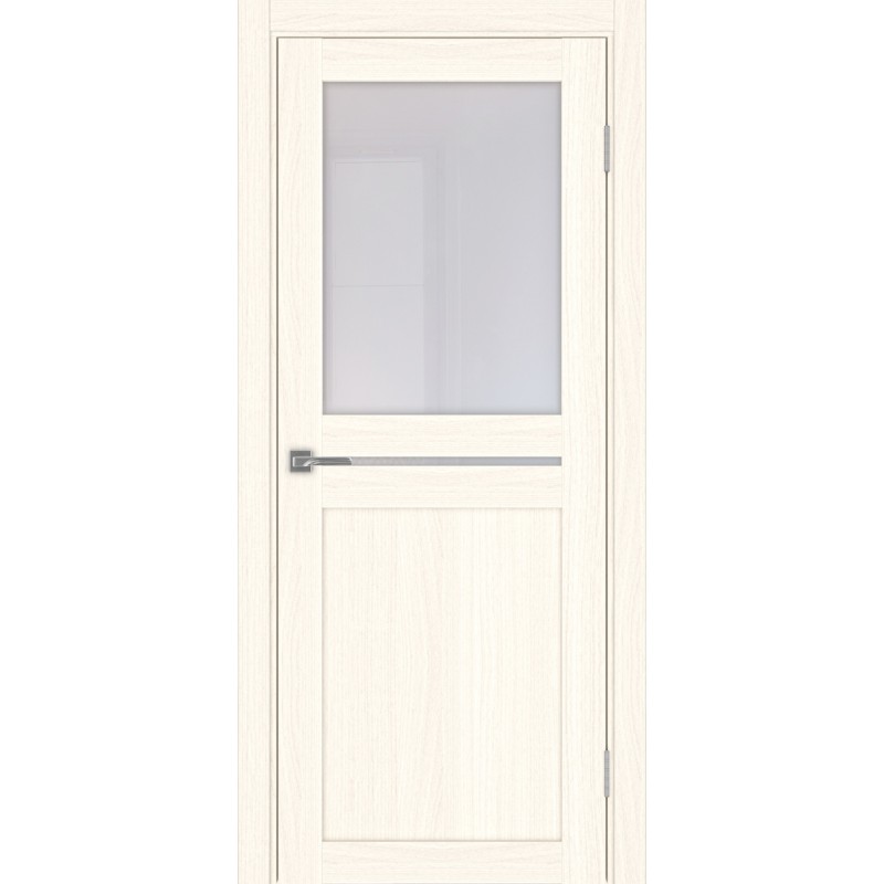 Межкомнатная дверь Турин 520.221, цвет ясень светлый, заполнение Прозрачное, размер 200*80 см.