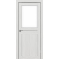 Турин 520.221, цвет Ясень серебристый стекло LACбелый, размер 80*200 см.