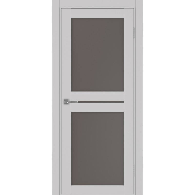 Межкомнатная дверь Турин 520.222, цвет пепельный, заполнение Бронза матовое, размер 200*80 см.