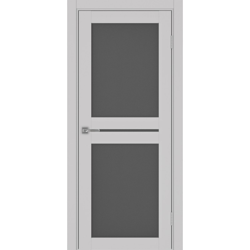 Межкомнатная дверь Турин 520.222, цвет пепельный, заполнение Графит матовое, размер 200*80 см.
