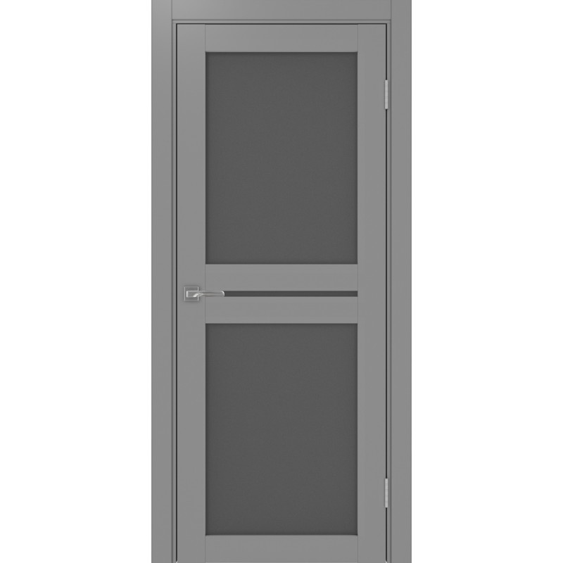 Межкомнатная дверь Турин 520.222, цвет серый, заполнение Графит матовое, размер 200*80 см.