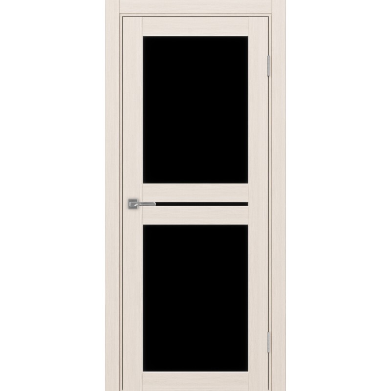 Межкомнатная дверь Турин 520.222, цвет ясень перламутровый, заполнение LACчерный, размер 200*80 см.