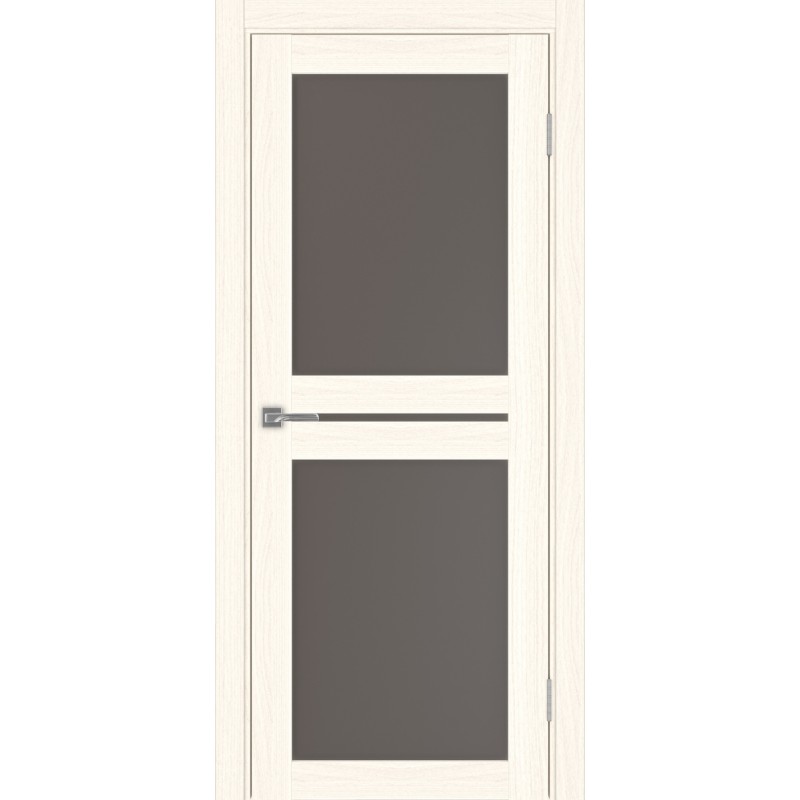 Межкомнатная дверь Турин 520.222, цвет ясень светлый, заполнение Бронза матовое, размер 200*80 см.