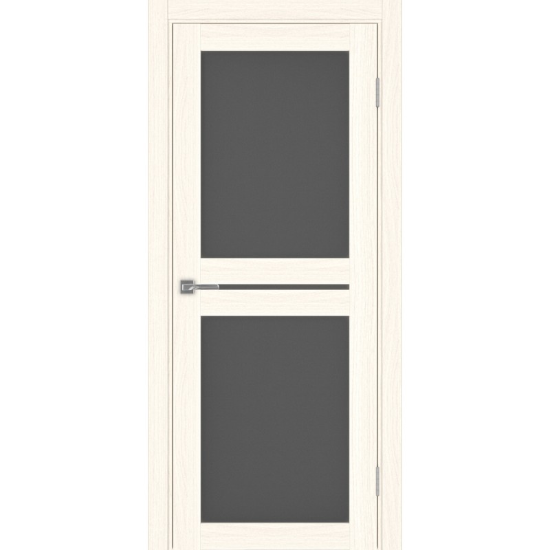Межкомнатная дверь Турин 520.222, цвет ясень светлый, заполнение Графит матовое, размер 200*80 см.