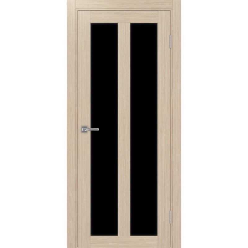 Межкомнатная дверь Турин 521.22, цвет дуб беленый FL, заполнение LACчерный, размер 200*80 см.