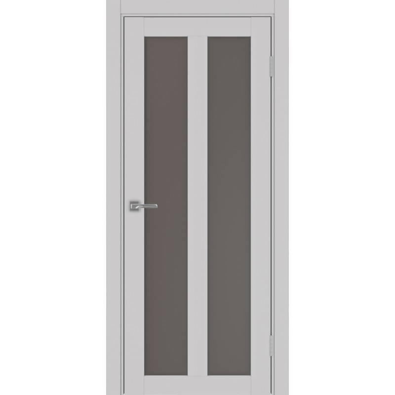 Межкомнатная дверь Турин 521.22, цвет пепельный, заполнение Бронза матовое, размер 200*80 см.