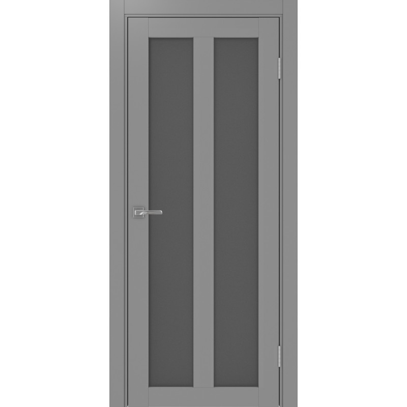 Межкомнатная дверь Турин 521.22, цвет серый, заполнение Графит матовое, размер 200*80 см.