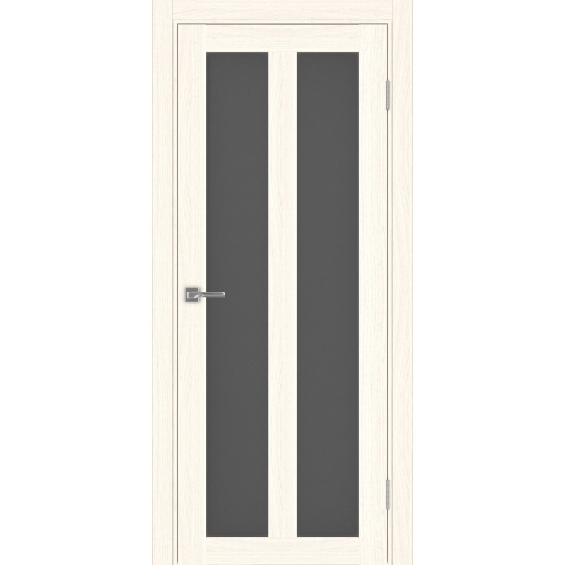 Межкомнатная дверь Турин 521.22, цвет ясень светлый, заполнение Графит матовое, размер 200*80 см.