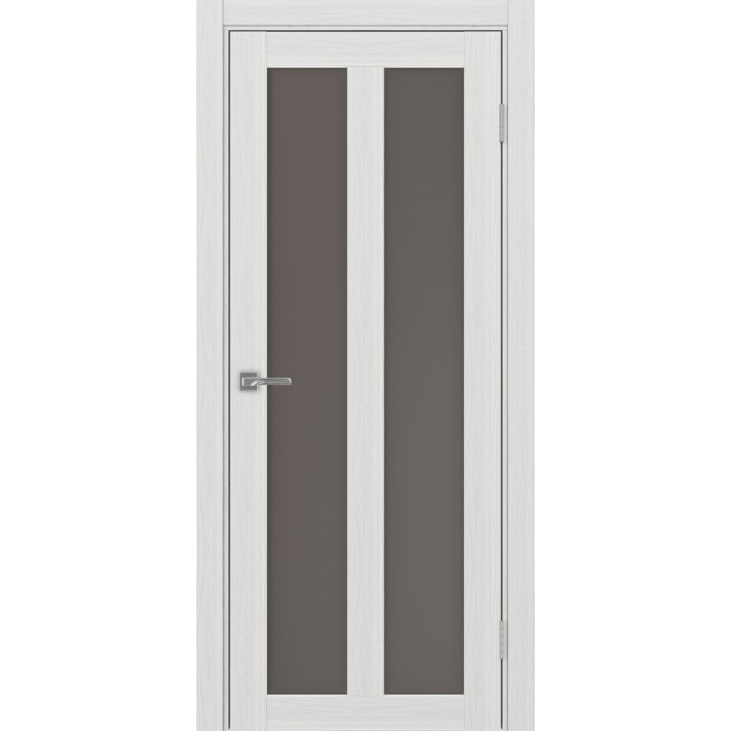 Межкомнатная дверь Турин 521.22, цвет ясень серебристый, заполнение Бронза матовое, размер 200*80 см.