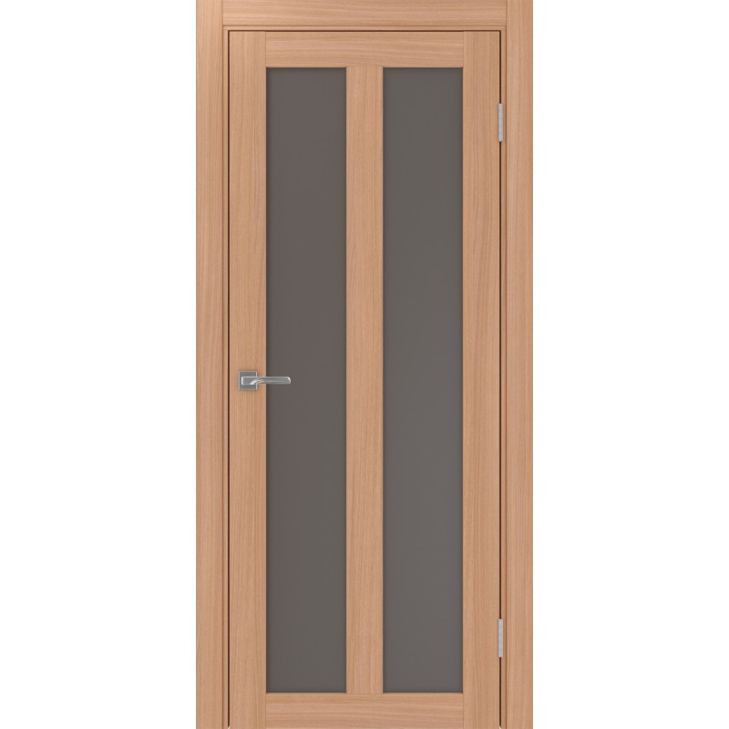 Межкомнатная дверь Турин 521.22, цвет ясень тёмный, заполнение Бронза матовое, размер 200*80 см.