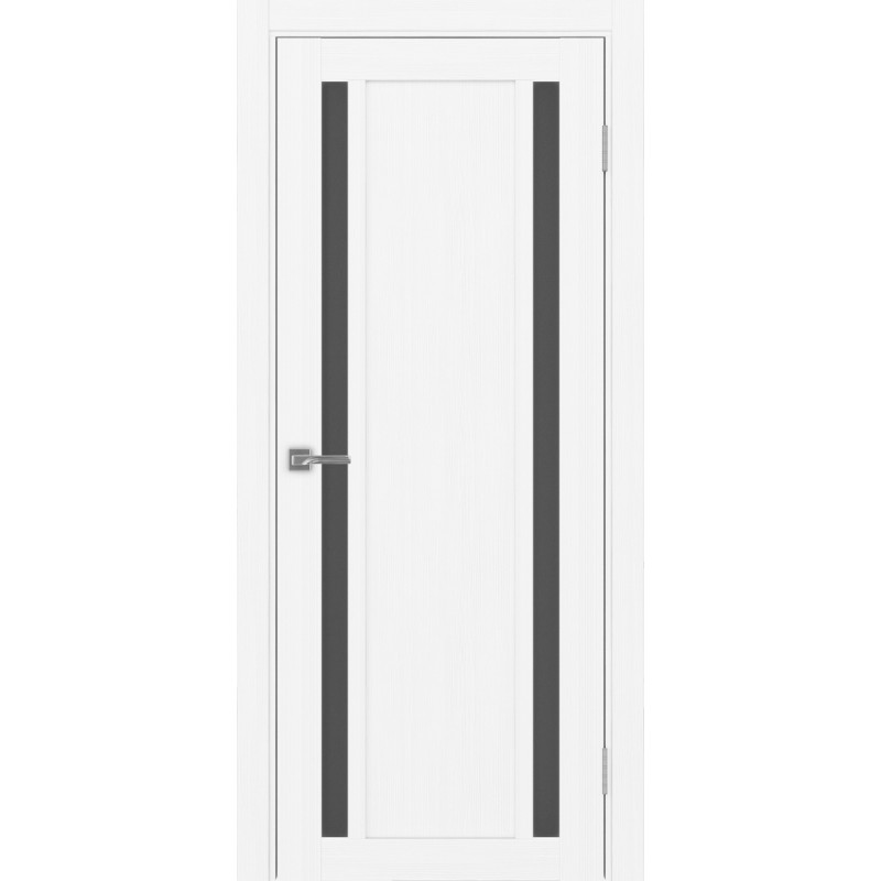 Межкомнатная дверь Турин 522.212, цвет белый лёд, заполнение Графит матовое, размер 200*80 см.