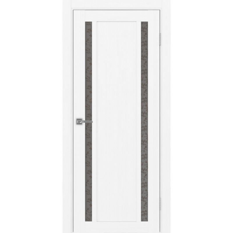 Межкомнатная дверь Турин 522.212, цвет белый лёд, заполнение Дали бронзовое, размер 200*80 см.