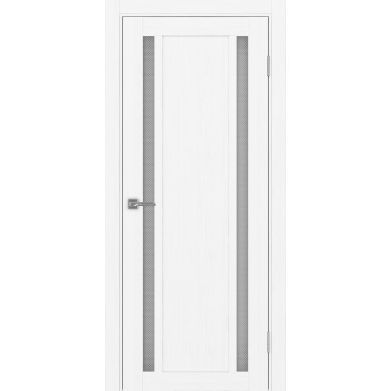 Межкомнатная дверь Турин 522.212, цвет белый лёд, заполнение Пунта бесцветное, размер 200*80 см.