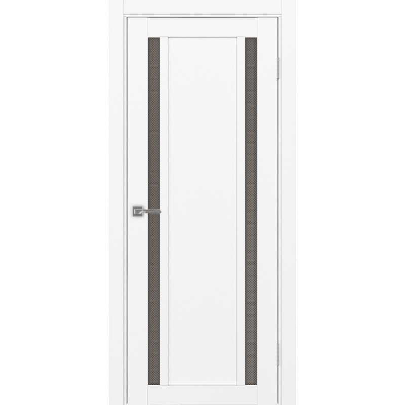 Межкомнатная дверь Турин 522.212, цвет белый снежный, заполнение Пунта бронзовое, размер 200*80 см.