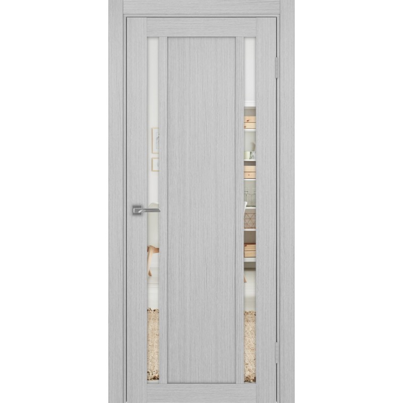 Межкомнатная дверь Турин 522.212, цвет дуб серый FL, заполнение Зеркало/Зеркало, размер 200*80 см.