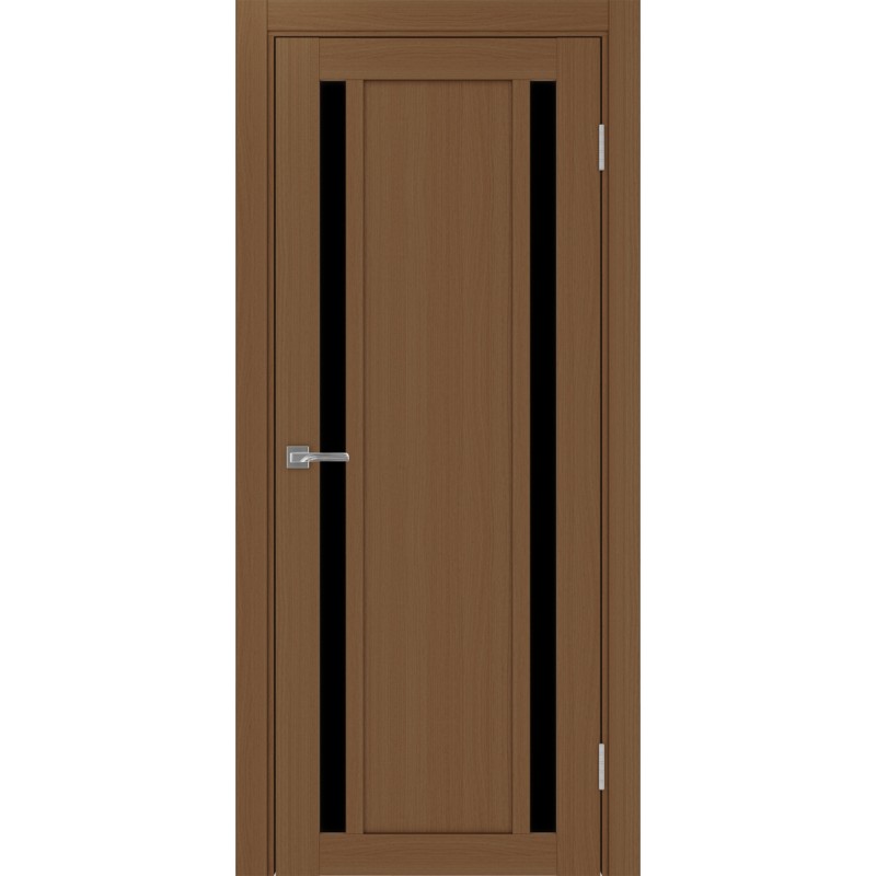 Межкомнатная дверь Турин 522.212, цвет орех NL, заполнение LACчерный, размер 200*80 см.