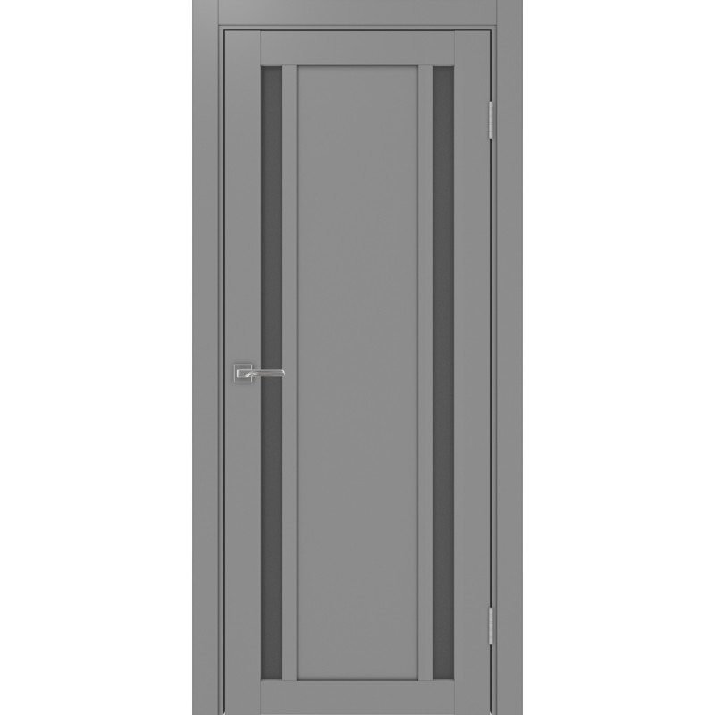 Межкомнатная дверь Турин 522.212, цвет серый, заполнение Графит матовое, размер 200*80 см.