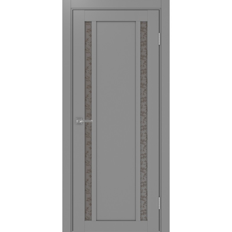 Межкомнатная дверь Турин 522.212, цвет серый, заполнение Дали бронзовое, размер 200*80 см.