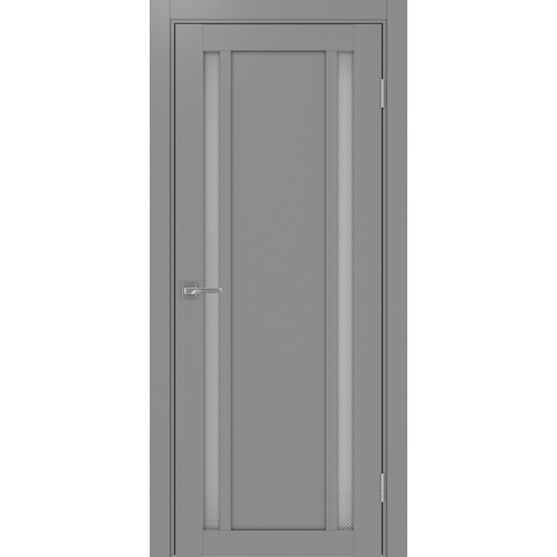 Межкомнатная дверь Турин 522.212, цвет серый, заполнение Пунта бесцветное, размер 200*80 см.