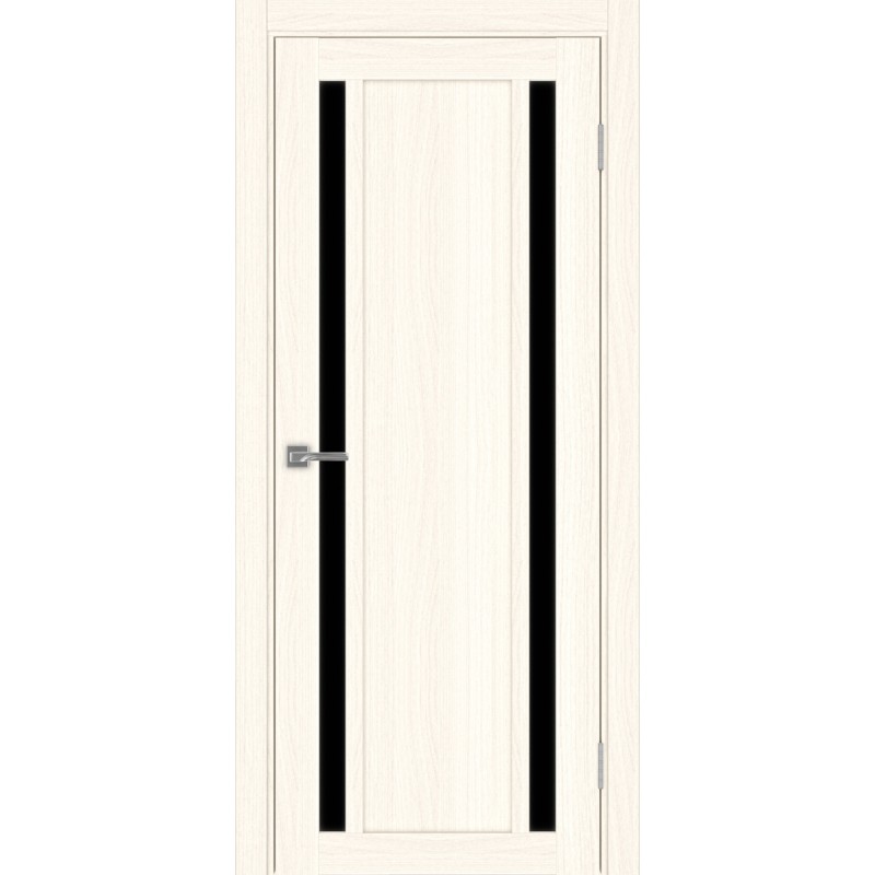 Межкомнатная дверь Турин 522.212, цвет ясень светлый, заполнение LACчерный, размер 200*80 см.