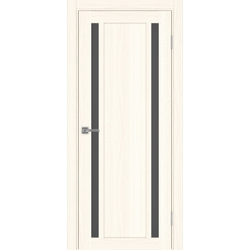 Межкомнатная дверь Турин 522.212, цвет ясень светлый, заполнение Графит матовое, размер 200*80 см.