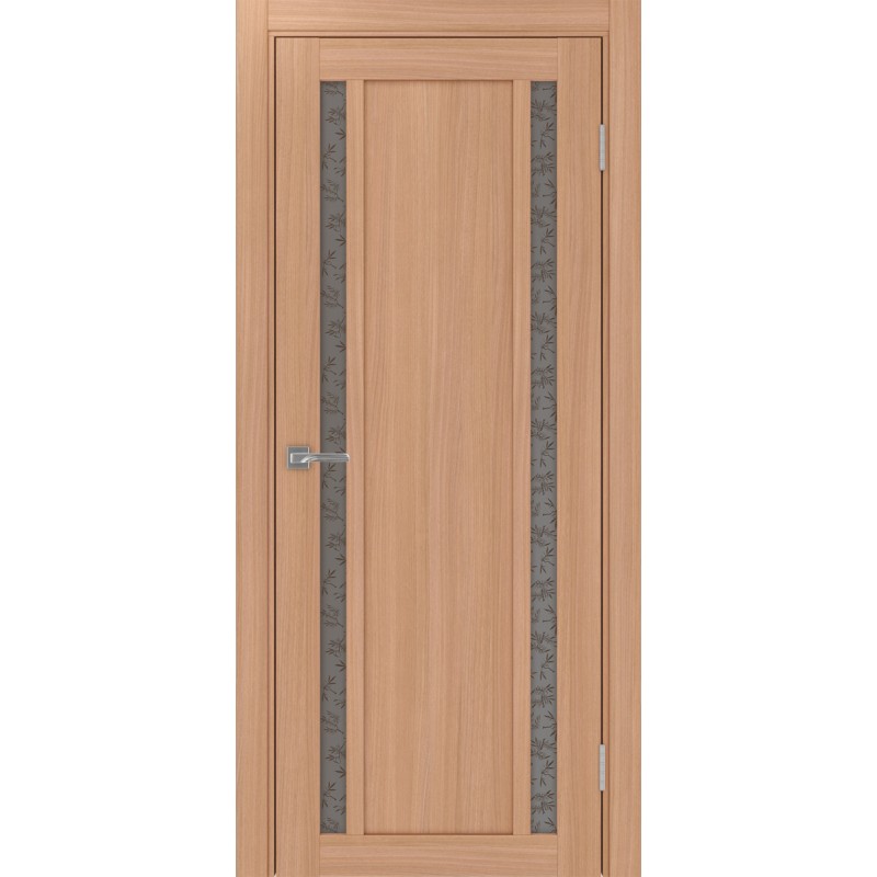 Межкомнатная дверь Турин 522.212, цвет ясень тёмный, заполнение Дали бронзовое, размер 200*80 см.