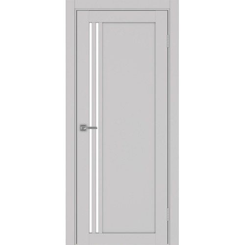 Турин 556.21, цвет Пепельный стекло LACбелый, размер 80*200 см.