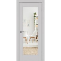 Турин Neo 501.2, цвет пепельный, заполнение Зеркало/Зеркало, размер 200*80 см.