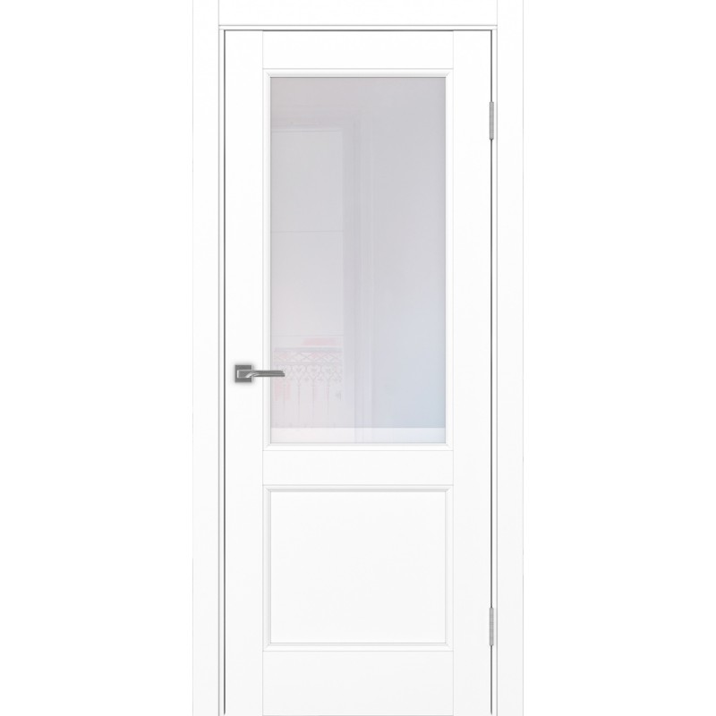 Межкомнатная дверь Турин Neo 502.21, цвет белый снежный, заполнение Прозрачное, размер 200*80 см.