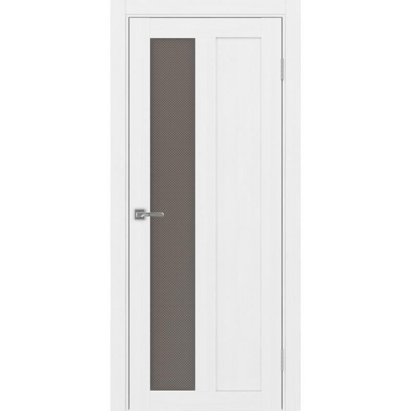 Межкомнатная дверь Турин 521.21, цвет белый лёд, заполнение Пунта бронзовое, размер 200*80 см.