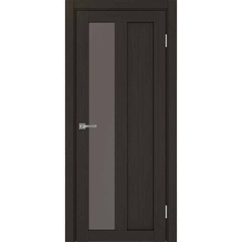 Межкомнатная дверь Турин 521.21, цвет венге FL, заполнение Бронза матовое, размер 200*80 см.