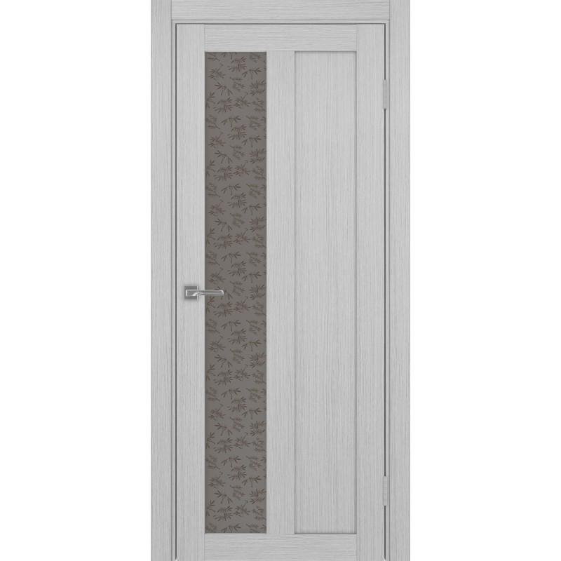 Межкомнатная дверь Турин 521.21, цвет дуб серый FL, заполнение Дали бронзовое, размер 200*80 см.