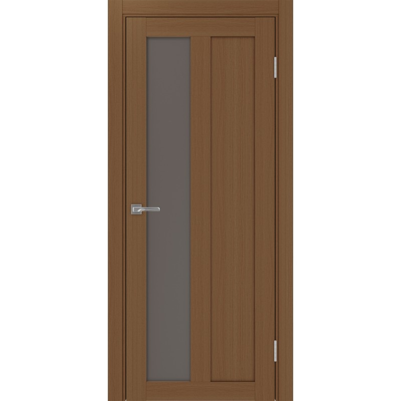 Межкомнатная дверь Турин 521.21, цвет орех NL, заполнение Бронза матовое, размер 200*80 см.