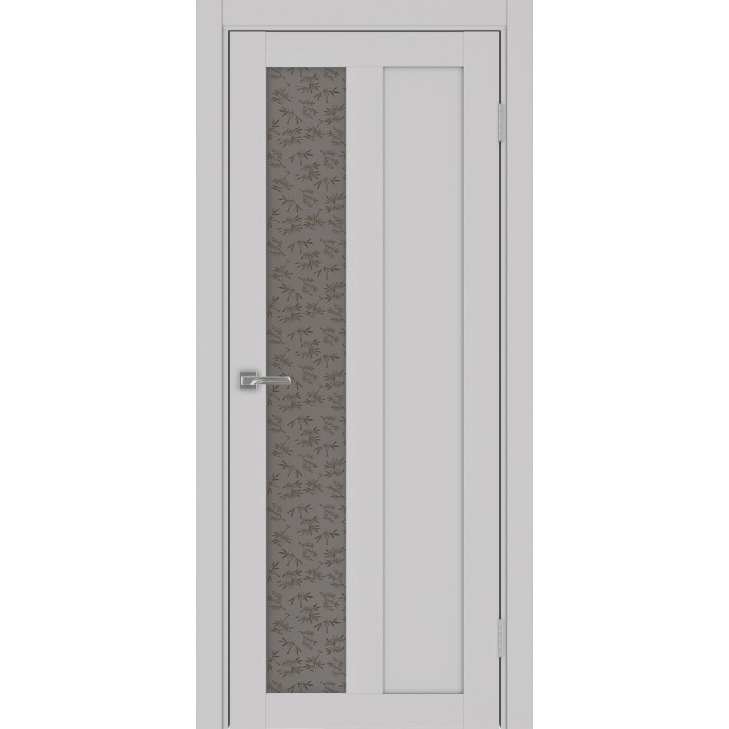 Межкомнатная дверь Турин 521.21, цвет пепельный, заполнение Дали бронзовое, размер 200*80 см.