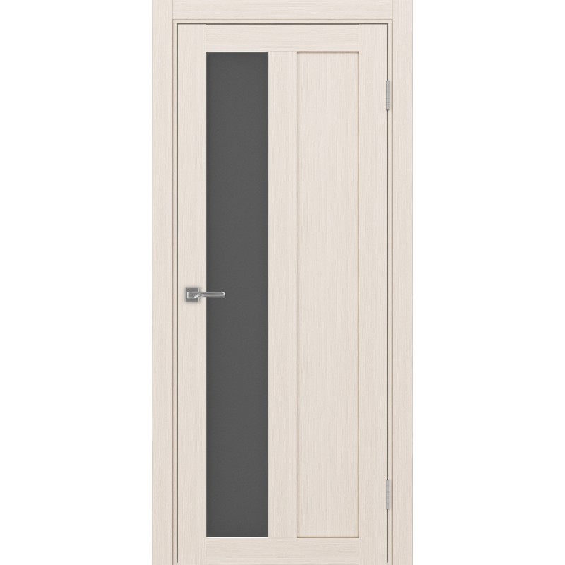 Межкомнатная дверь Турин 521.21, цвет ясень перламутровый, заполнение Графит матовое, размер 200*80 см.